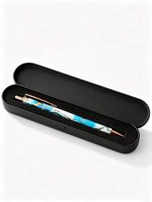 Metal Retractable Executive Pen Set With Case (1/2/3 Sets) – Black Metallic Gift Box With Protective Sponge Lining. Back-To-School Creative Stationery Gift For Teachers And Students. - Multicolor - View 5