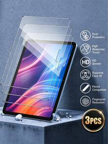 3-Pack Screen Protector Compatible With Ipad 10/11 Generation 10.9 Inch/ Air 11 Inch (2025/2024 Models) [7th/6th/5th/4th Generation, M3/M2 Chip], Also Compatible With IPad 9/8/7 Generation (2021/2020/2019 Models), Anti-Scratch, High Definition, Compatible With Protective Cases, Supports Apple Pencil - 3PCS - View 1