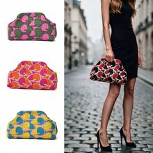 Regalo del Día de la Madre, Bolso de Mano de Punto con Estampado de Bloques de Color de Arte Abstracto, Bolsa de Playa Plegable, Cartera Ligera para Mujer, Bolsa de Maquillaje, Bolso Casual, Bolsa Organizadora de Viaje, Regalo Ideal para Vacaciones y Cumpleaños - Multicolor - Ver 2