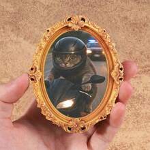 1 pieza Imán de nevera con patrón de rana divertida, imán de nevera con marco de fotos de madera, decoración del hogar, ¡regalo interesante! - Unitalla - Ver 23