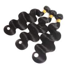 Body Wave Bundles Human Hair 32 Inch Bundles Remy Brazilian Hair Weave Natural Double Weft Hair Extensions 3 For Women - Natural Black - View 13