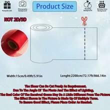 25 Yards Premium Tulle Roll, Multiple Colors Available, 6 Inches Wide, Suitable For DIY Ballet Tutu Making, Halloween, Christmas, New Year, Wedding, Birthday And Party Decoration, Gift And Bouquet Wrapping, Handmade Crafts And More (Tulle Roll Only, No Other Decorations) - Red - View 4