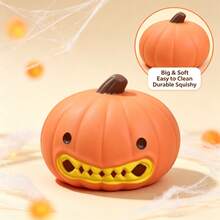 Pelota antiestrés gigante de calabaza de Halloween, juguete sensorial suave y apretable con forma de linterna de calabaza linda, recuerdo para fiesta de Halloween, relleno para bolsa de trucos o , juguete de apretar con la mano para aliviar la ansiedad - Multicolor - Ver 11