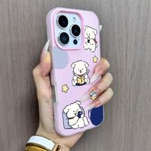 Fashion Phone Cases - Jelly Shell - Healing Little White Dog Green - View 9