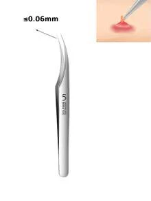 Set Alat Ekstraksi Jerawat & Komedo Stainless Steel 1/2/5 buah, Perlengkapan Alat Ekstraksi Profesional, Cocok untuk Semua Jenis Kulit, dengan Kotak Penyimpanan Portabel, untuk Mencabut Bulu Alis dan Bulu yang Tumbuh ke Dalam, Membersihkan Komedo di Wajah dan Hidung - Model baru - View 10
