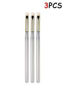 3/2/1pc New Nail Art 3D Texture Hard Bristle Shaping Brush With Stiff Short Bristles, Resistant To Deformation, Ideal For Textured Nail Designs-Compact And Portable For On-The-Go Use. - Multicolor - View 8