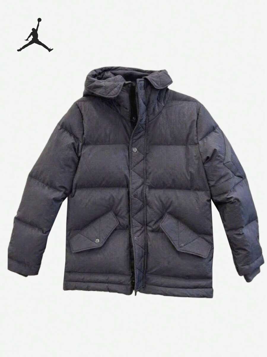 Nike Authentic Air Jordan Men's Sports Warm Hooded Down Jacket BQ4171-015 - BQ4171-015 - View 1