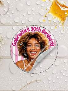 1/30/48/108/180pcs Personalized Stickers, Customizable Pet Photo Date Name Labels, Customized Photo Birthday Party DIY Gift Labels For Bachelorette Party, Wedding Anniversary, Event Decoration, Memorial Stickers For Family Friends Pets - Multicolor 2 - View 5