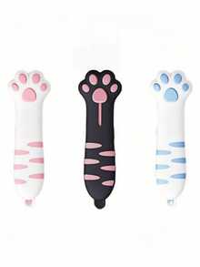 1pc Cute Cat Paw Shaped Multi-Function Utility Knife, Manual Retractable Blade For Safer Use, Lightweight And Portable Craft Knife Set, Suitable For Paper Cutting, Opening Packages, DIY Crafts - A - View 6