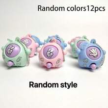 12/6/1pc Mini Rock Paper Scissors Keychain, Creative Automatic Pattern Changing Accessory, Cute Party Gift For Back To School, Birthday, Mother's Day, Valentine's Day, Graduation Season (Mixed Colors) - Multicolor - View 15