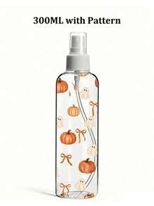 Pumpkin Bow Halloween Pattern Transparent PET Travel Spray Bottle, Multi-Purpose Fine Mist Spray Bottle, Suitable For Travel And Business Trips, Makeup Remover Dispenser Bottle, Hair Spray Bottle, Continuous Spray Water Bottle, Suitable For Hair Styling, Plants, Facial Moisturizing, Halloween Gift For Women, Students And Men, Party Decoration, Thanksgiving Decoration, Autumn Party Gift - Multicolor - View 10