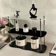 1pc Cosmetic Storage Rack, Foundation, Eyeshadow, Lipstick Organizer, Vanity Makeup Storage Box, Perfect For Displaying Perfume And Organizing Desktop Accessories - Multicolor - View 12