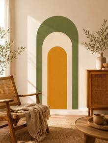 SUPSTICKER 1 Set Vintage Bohemian Style Layered Arch Peel And Stick Wall Decal, Removable PVC Wall Sticker, Suitable For Living Room, Nursery And Bedroom, 2 Sizes - 2pcs - View 5