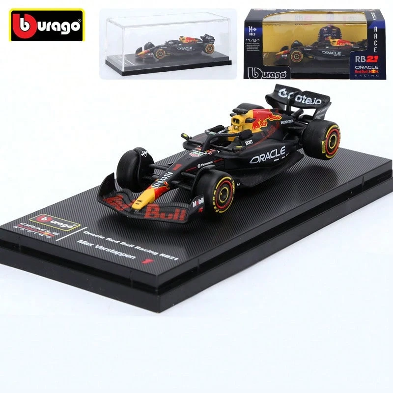 Burago Red Bull Racing RB21 2025 #1 Verstappen 1:64 附展示盒