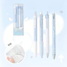 Angel Series Pearl Angel Wing Shaped Neutral Pen, Cute Angel 4pcs Set, 0.5mm Smooth Writing Ballpoint Pen With Black Ink, Suitable For Students Daily Use, Back To School Supplies - One Size - View 14