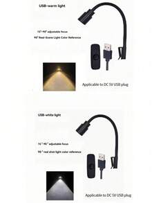 Lampada LED a molletta USB per acquario, luce per crescita piante in mini acquario, testa in alluminio, angolo del fascio regolabile a 3 livelli 15°/45°/90°, luce regolabile a 3 colori, collo di cigno flessibile a 360°, luce ad alta luminosità per atmosfera paesaggistica, adatta per acquari, rettili, decorazione domestica, regali per le vacanze - nero - Visualizzare 11