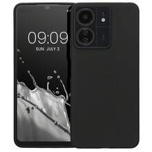 Casing Ponsel Poco C65, 13C, Dengan Perlindungan Kamera, Tipis, Tahan Guncangan, Fleksibel, Hitam Matte, Lembut, Silikon Pelindung - Hitam - View 6