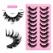 10 Pairs Fox Style False Eyelashes, DIY Eyelashes, Natural Style Soft And No Shedding, Suitable For Beginners Daily Makeup - View 15