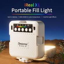 IReal X1 RGB Pocket Fill Light, Portable Mini LED Photography Light, Suitable For Phone Selfie, Outdoor Vlog Shooting, Live Streaming And DSLR Camera Full Color Video Light - one-size - View 4