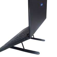 Suporte Notebook Ergonômico Ajustável Dobrável Para Mesa Trabalho E Estudo Com Regulador de Altura - Preto - Visão 10