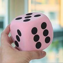 1pc Classic Oversized 6-Sided Foam Dice, Random Color, Palm-Sized Soft Tabletop Game Dice, Essential Party Game Accessory, Perfect Gift For Birthday, Christmas And Halloween - Multicolor - View 7