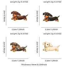 1pc Gold Outline Dachshund Enamel Pin, Multi Color Sausage Weiner Dog Puppy Lapel Pin, Metal Pin For Jackets Bags, Lovely Gift For Dog Lovers - Dachshund - View 7