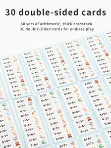 1 Set Animal Seat Matching Math Teaching Aid Addition And Subtraction Board Game, Easy Number Enlightenment For Preschoolers - Multicolor - View 8