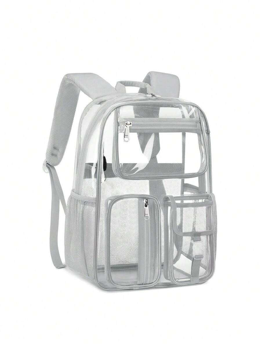 CUSANGEL Transparent Gray Backpack For Elementary Students - Grey - View 1