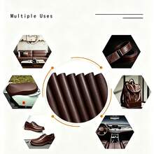 Leather Repair Patch, Self-Adhesive Leather Repair Patch, Large Vinyl Repair Tape, Suitable For Sofas, Car Seats, And Damaged Leather Furniture - Dark Brown - View 5