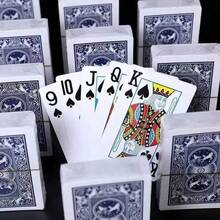 54pcs/Set, 56x86mm Gray Paper Core Playing Cards, Red Back, Magic Props For Party And Board Games - Multicolor - View 2