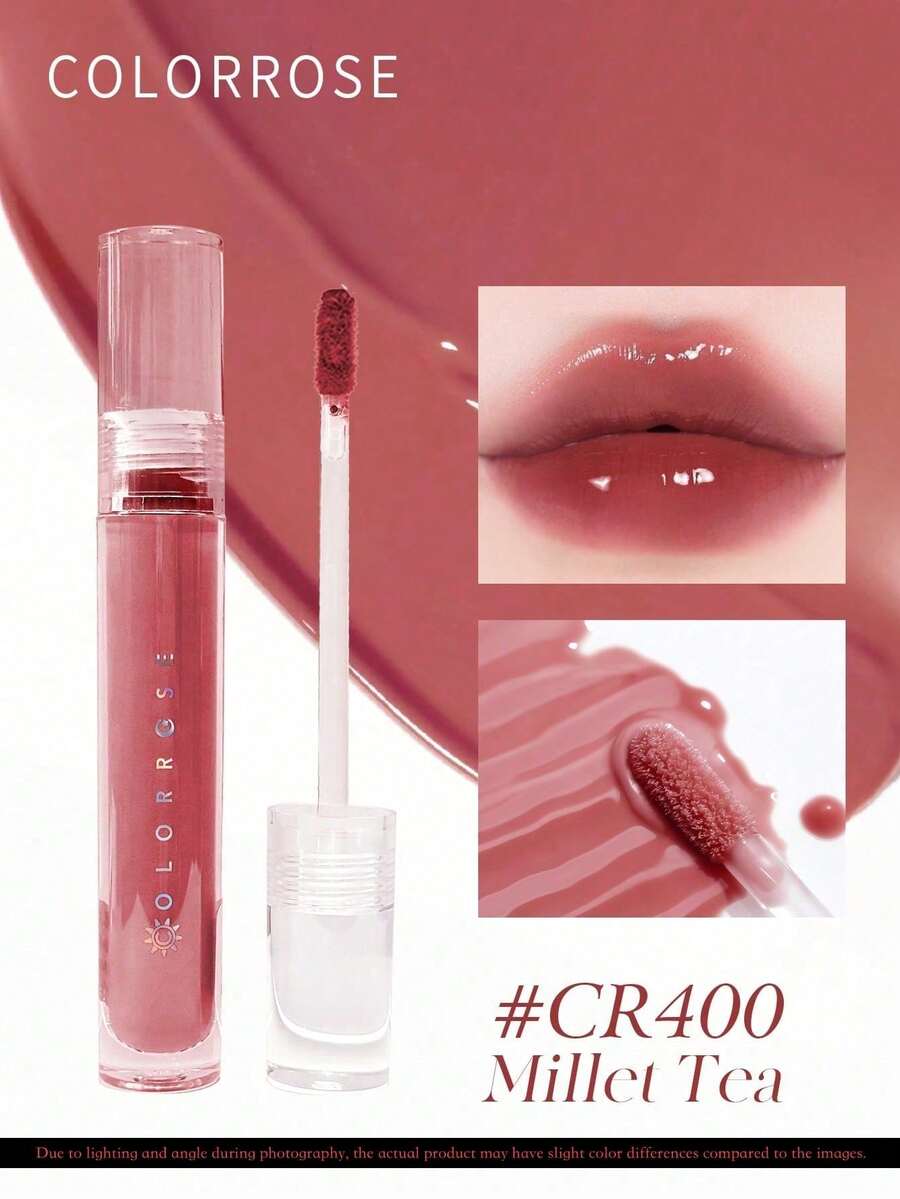 COLORROSE 1件 5.5ml CR400 鏡面亮澤唇釉 絲滑滑順;絲絨高顯色透亮保濕唇彩 奶油質地豐潤;持久長效輕盈顯色 適合女性女孩;日常穿搭 工作 辦公室 派對 - CR400 - 查看 1