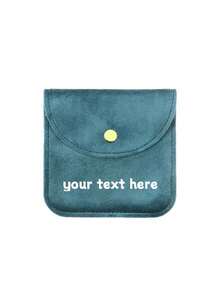 Personalized Custom Name Snap Button Jewelry Bag, Personalized Storage Pouch Portable Mini Bag, Suitable For Earrings, Rings, Necklaces, Bridal Bridesmaid Proposal Gifts, Portable And Compact, Convenient To Carry, Space-Saving - Multicolor - View 20