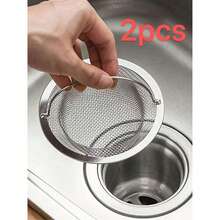 2 Sets Kitchen Sink Strainers With Handles, Sink Drain Filter, Food Debris Collector, Fits Most Sink Drains, Mesh Drain Collector, Suitable For Kitchen And Bathroom Sinks, Kitchen Sink Basket Strainer - Multicolor - View 12
