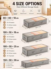 1 buah Tas Penyimpanan Lipat di Bawah Tempat Tidur, Serbaguna, Dapat Digunakan untuk Menyimpan Selimut, Rok, Selimut Tebal, Bantal, Pakaian, dan Lainnya, Hemat Ruang, Cocok untuk Promosi Hari Buruh, Penyimpanan di Bawah Tempat Tidur, Tas Penyimpanan, Penyimpanan Pakaian - MultiWarna - View 11