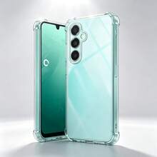غطاء هاتف مضاد للسقوط بأربع زوايا مع وسادة هوائية، متوافق مع سلسلة Galaxy S/A، غطاء هاتف شفاف عالمي مضاد للسقوط، مضاد للاصفرار ومقاوم للتآكل، غطاء حماية للهاتف، غلاف الهاتف، مناسب كهدية صيفية، هدية حفلة عيد ميلاد؛ [النسخة الدولية، وليس النسخة المحلية] يتميز بحماية العدسة، امتصاص الصدمات، مقاومة الخدش، إلخ. للجنسين، خفيف الوزن، مرن ومتين، غطاء حماية خلفي كامل التغطية للهاتف. - شفاف - مشاهدة 1