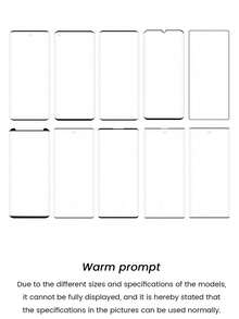 2pcs Curved Full Series High Definition Tempered Glass Screen Protector, Dust-Proof Full Coverage With No Gaps, Perfect Protection For Your Phone Against Damage, Scratch-Resistant And Wear-Resistant, Curved Edge, High Transparency And Clear Image Quality, The Ultimate Protection For Your Phone - Clear - View 9