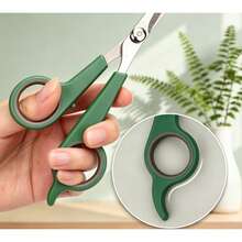 1pc Pet Grooming Round Tip Safety Scissors, Cat And Dog Grooming Hair Trimming Scissors, Hair Cutting Grooming Tool, Home Use Anti-Scratch Haircutting Small Scissors - View 3