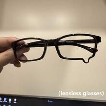 Y2K Teardrop Frameless Glasses With Decorative Frame Design, Suitable For Photos, Gatherings And Parties - Multicolor - View 3