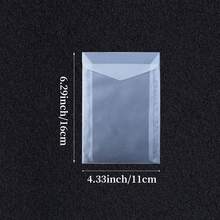 25入 Ins風半透明磨砂硫酸紙信封，多尺寸多款式，含金色貼紙與多色火漆印章貼紙，防水相片卡邀請卡賀卡包裝套組，適用小卡、婚禮邀請函、手帳禮物包裝 - 直式尖蓋 - 查看 31