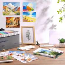 168/120/80/60/48 Colors Brush Art Marker Pens,Double Tip Brush & Chisel Suitable For Drawing And Art Creation, Sketching, And Creating Beautiful Artworks In Offices, Schools, Students, Stationery, And School Supplies,Back To School,Refillable - Multicolor Art Markers - View 6