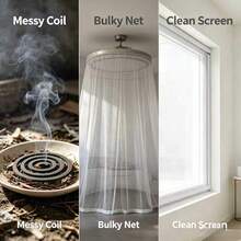 Mosquito-Repellent Window Screen, Window Mosquito Netting, White Fiber Glass Invisible Insect-Repellent Screen Window Net, Repels Mosquitoes And Moths.Mosquitera Ventanamosquitera - Screen Windows - View 6