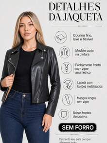 Women's White Leather Jacket With Long Sleeves, Stylish Blazer Coat For Cold Winter, Black Jacket For June Festivals. - Rust Brown - View 6