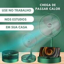 Ventilador portatil dobrável usb ventilador elétrico de mesa doméstico ventilador de mesa - Cores aleatórias - Visão 7
