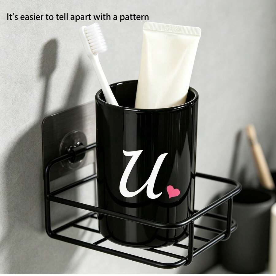 High-End Style Rinse Cups In Various Colors, Creative Toothbrush Cups, Stylish Couple Rinse Cups, Luxury Dorm Student Wash Cups, Household Kids' Toothbrush Cups, Minimalist Style Rinse Cups - Multicolor - View 1