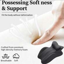 1pc 3rd Generation Ergonomic Hip Cushion, Portable Multi-Function Memory Foam Comfortable Pad, Couple Seat Cushion, Low Hip Cushion, Multi-Function Prone Sleeping Pillow, Suitable For Home, Office, Yoga, Daily Rest, Reading And More - All-season Cushion - View 5