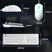 RGB Silent Keyboard And Mouse Combo MageGee GK970 2-In-1 Set LED Backlit Full-Size Numeric Keypad Multimedia And Function Keys Suitable For Office, Gaming, School, PC, Laptop, Classroom Learning, Student Essential - View 11