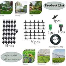 1/4" Adjustable Micro Drip Irrigation System Sprinkler Head, 4/7mm Anti-Clogging Dripper, Red Gardening Supplies (1/4" Drip Irrigation Components) - Automatic Irrigation Kit - View 28