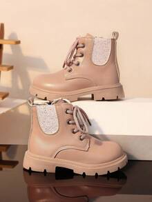 Children's Boots, New Style, Single Lining, Non-Slip Casual Boots - Pink - View 1