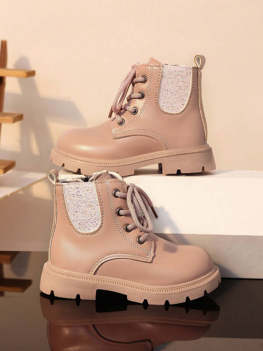 Children's Boots, New Style, Single Lining, Non-Slip Casual Boots - Pink - View 1
