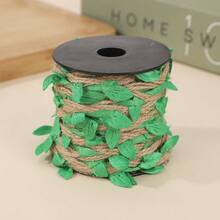 1pc/1set (10m) Natural Jute Rope - Heavy Duty Jute Twine With Green Leaf Design And Geological Texture, Suitable For Gardening, Handicrafts, DIY Projects, Gift Wrapping, Home Decor Rustic Style Rope - Durable Jute Fiber Rope - 1 Set - View 14